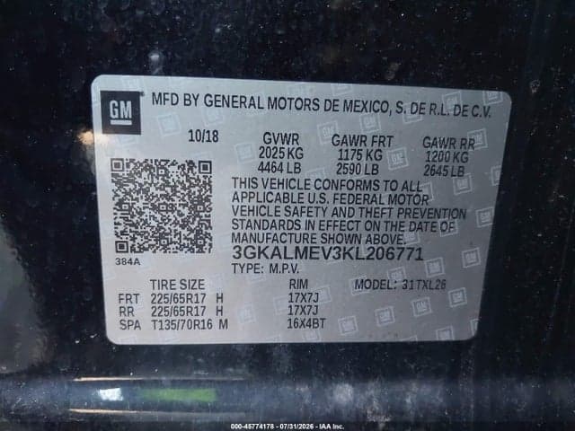 2019 GMC TERRAIN SLE 9