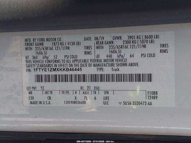 2019 FORD TRANSIT-150 9