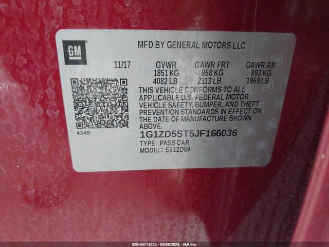 2018 CHEVROLET MALIBU LT 9