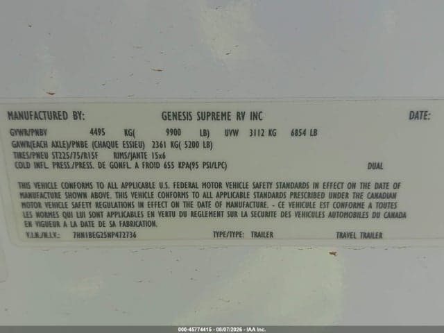 2022 GENESIS SUPREME 23SS 9
