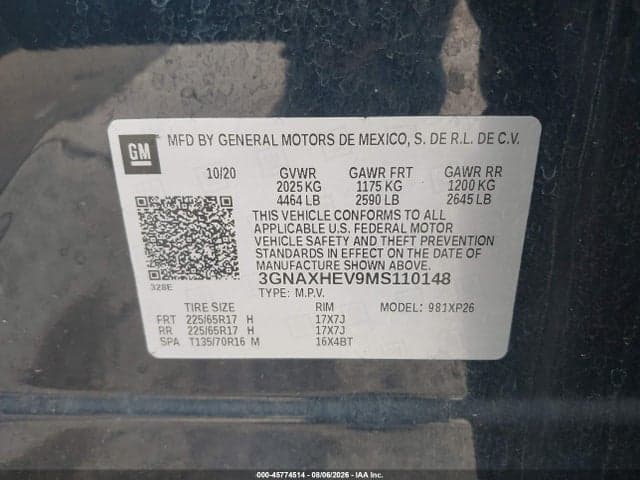2021 CHEVROLET EQUINOX FWD LS 9