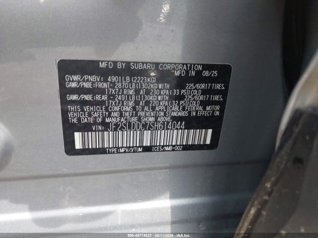 2025 SUBARU FORESTER PREMIUM 9