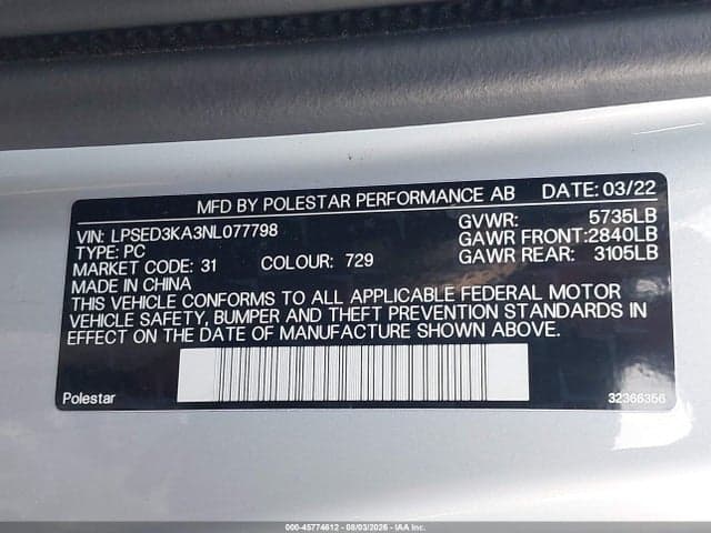 2022 POLESTAR 2 LONG RANGE DUAL MOTOR 9