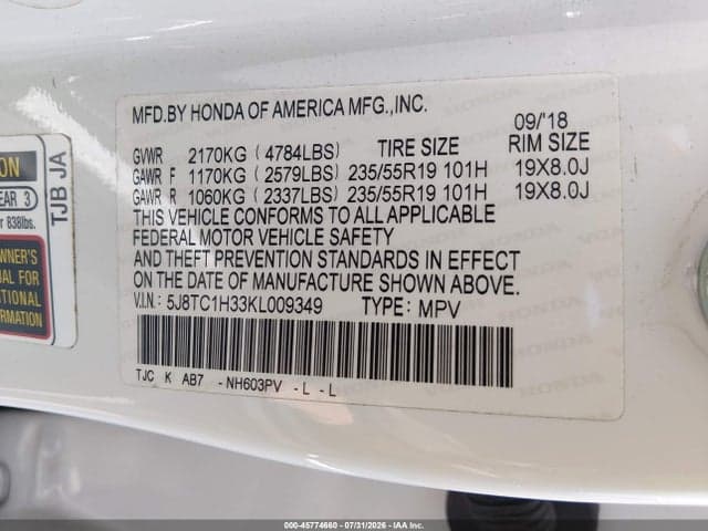 2019 ACURA RDX 9