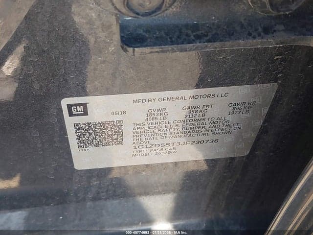2018 CHEVROLET MALIBU LT 9