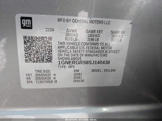 2025 CHEVROLET TRAVERSE FWD LT 9