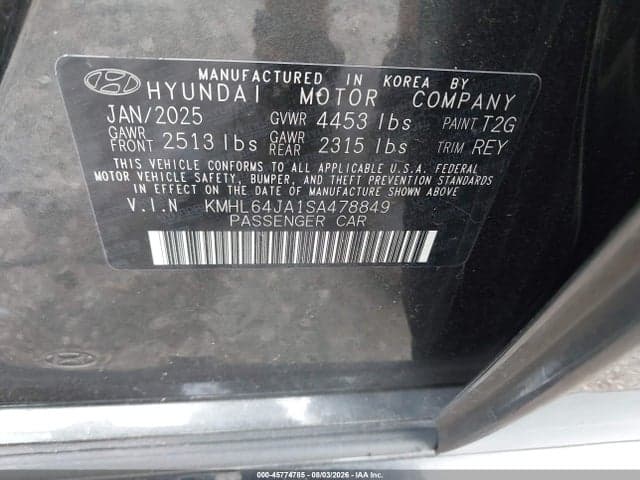 2025 HYUNDAI SONATA SEL 9