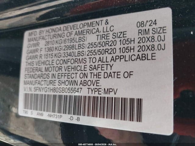 2025 HONDA PILOT ELITE 9