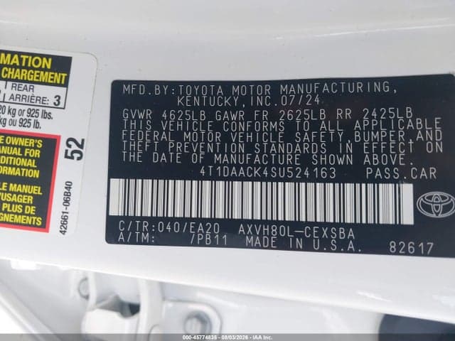 2025 TOYOTA CAMRY SE 9