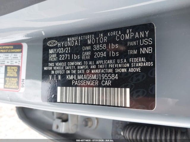 2021 HYUNDAI ELANTRA SEL 9