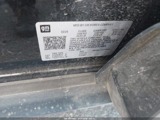 2025 CHEVROLET TRAX FWD LT 9