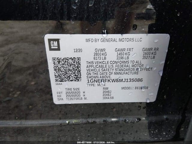 2021 CHEVROLET TRAVERSE FWD LS 9