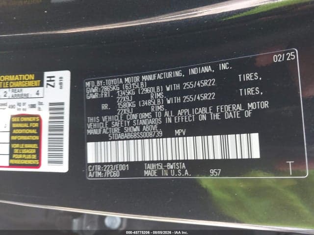 2025 LEXUS TX 500H F SPORT PREMIUM 9