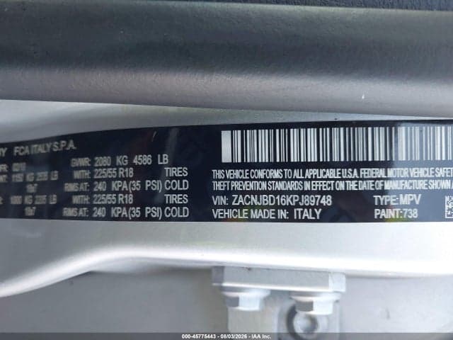 2019 JEEP RENEGADE LIMITED 4X4 17