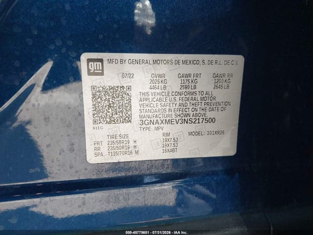 2022 CHEVROLET EQUINOX FWD RS 9