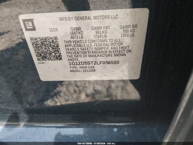 2020 CHEVROLET MALIBU FWD LT 9
