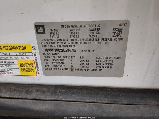 2017 GMC ACADIA LIMITED 9