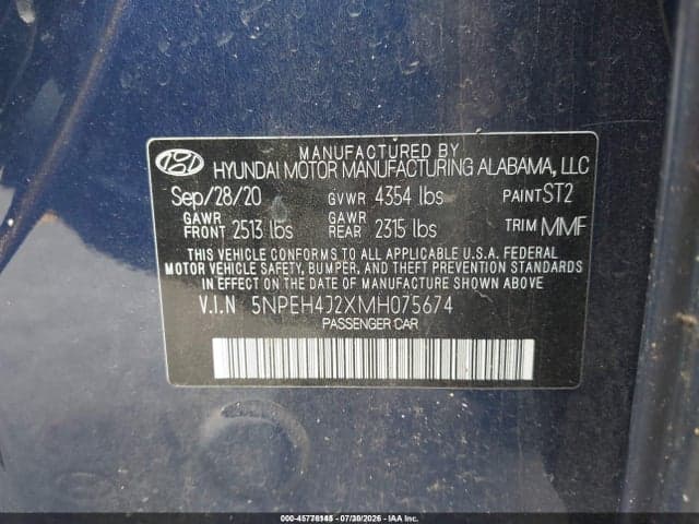 2021 HYUNDAI SONATA LIMITED 9