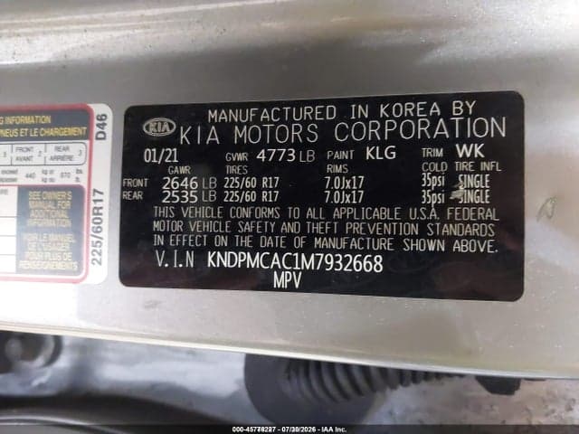 2021 KIA SPORTAGE LX 9