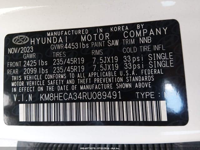 2024 HYUNDAI KONA LIMITED 9