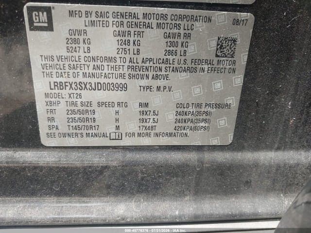 2018 BUICK ENVISION PREMIUM I 9