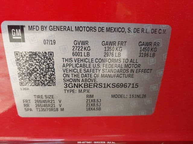 2019 CHEVROLET BLAZER RS 9