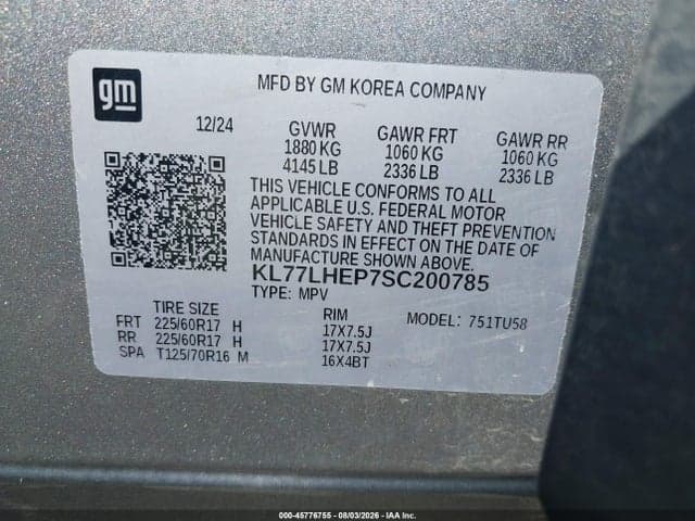 2025 CHEVROLET TRAX FWD LT 9
