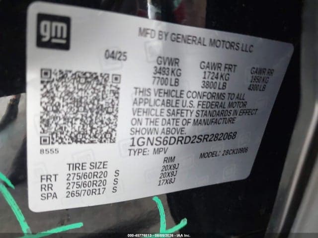 2025 CHEVROLET SUBURBAN 4WD Z71 9
