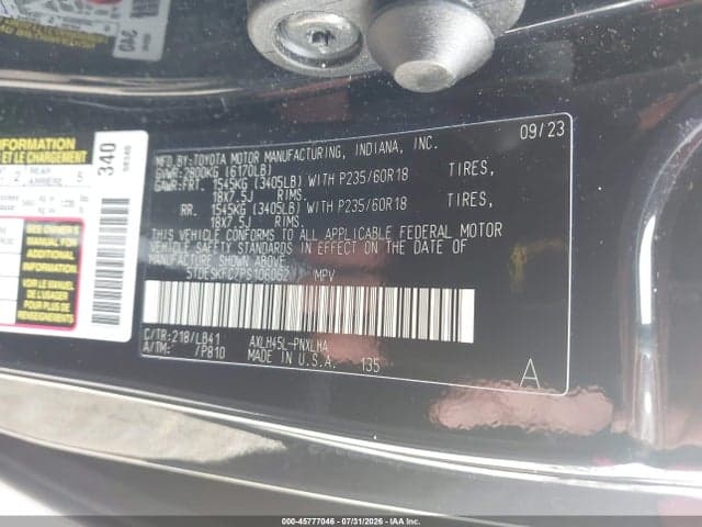 2023 TOYOTA SIENNA PLATINUM 9