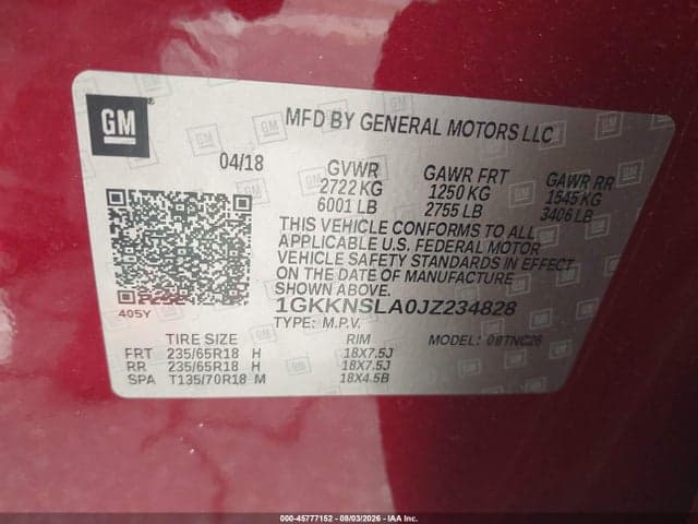 2018 GMC ACADIA SLE-2 9