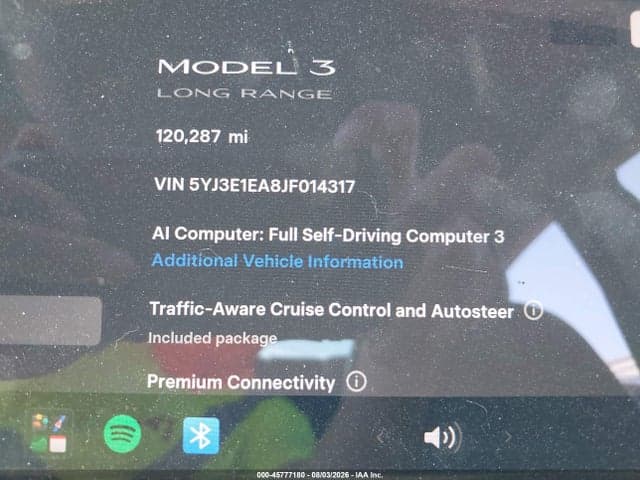 2018 TESLA MODEL 3 LONG RANGE/MID RANGE 7