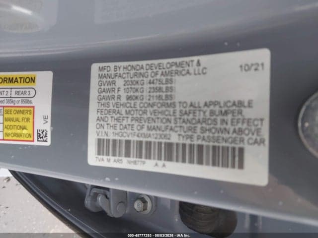 2021 HONDA ACCORD SPORT SPECIAL EDITION 9