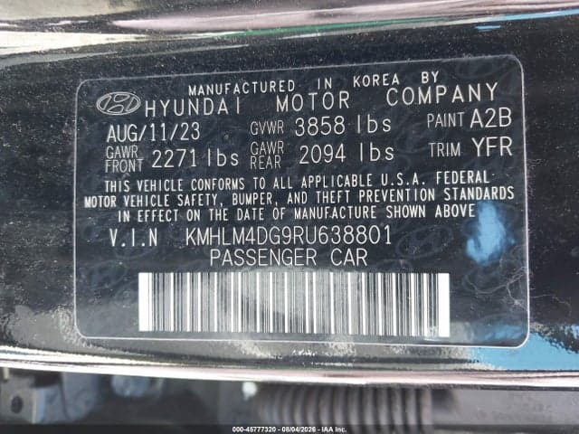 2024 HYUNDAI ELANTRA SEL 9