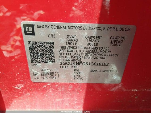 2018 CHEVROLET SILVERADO 1500 WT 9
