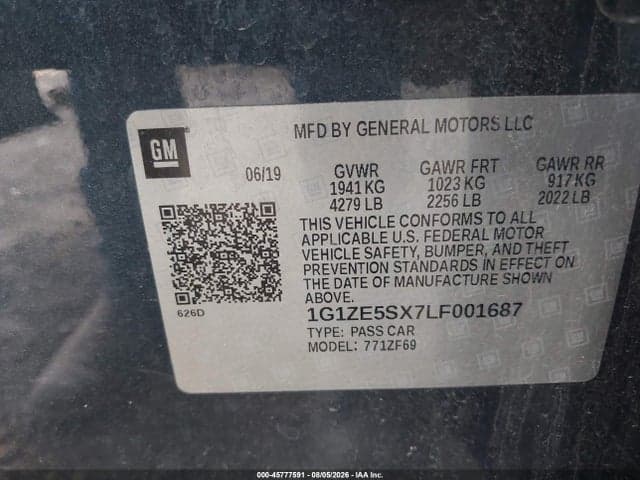 2020 CHEVROLET MALIBU FWD PREMIER 9