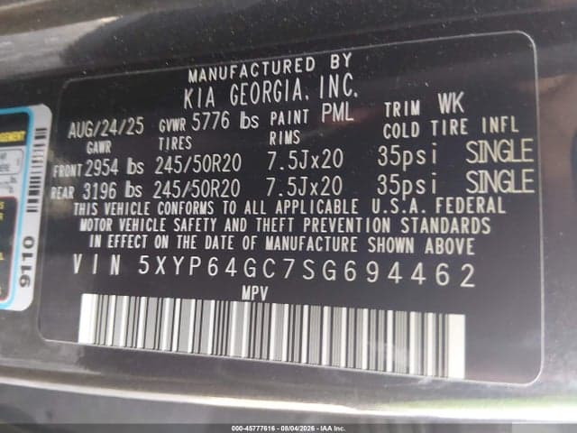 2025 KIA TELLURIDE S 9