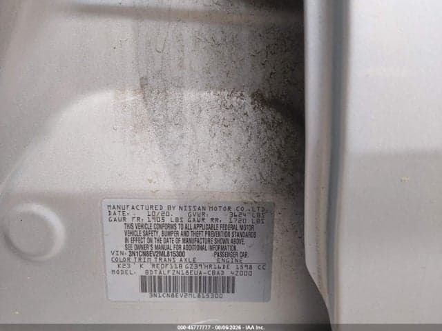 2021 NISSAN VERSA SV XTRONIC CVT 9