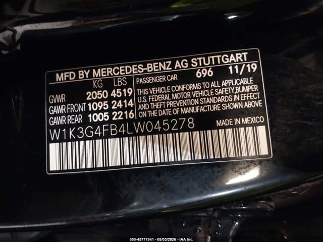 2020 MERCEDES-BENZ A 220 4MATIC 9