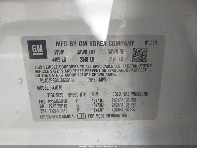 2018 BUICK ENCORE PREFERRED 9