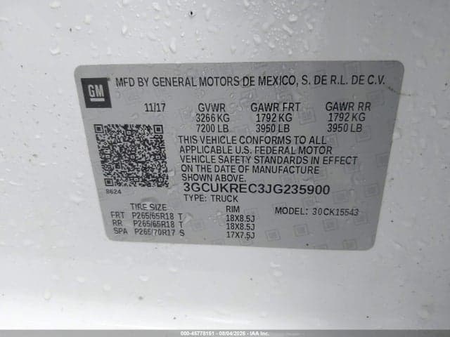 2018 CHEVROLET SILVERADO 1500 2LT 9