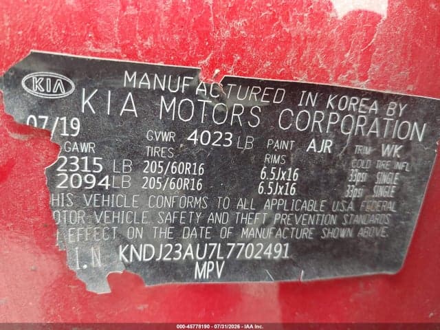 2020 KIA SOUL S 9