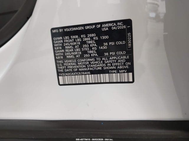 2026 VOLKSWAGEN ATLAS SE 9