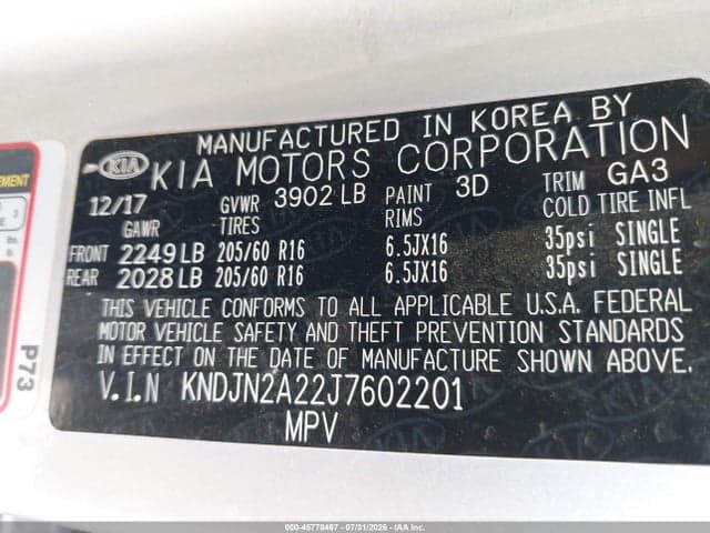 2018 KIA SOUL 9