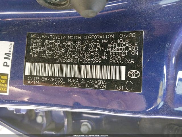 2021 TOYOTA COROLLA SE 9