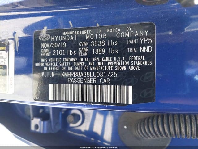 2020 HYUNDAI VENUE SE 9