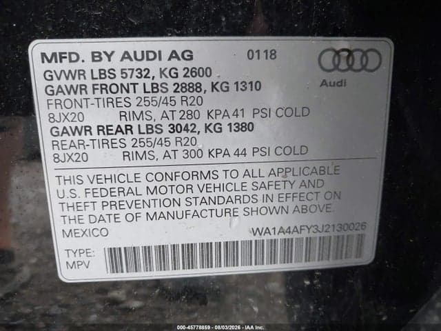 2018 AUDI SQ5 3.0T PREMIUM PLUS 9