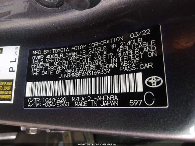 2022 TOYOTA COROLLA SE 9