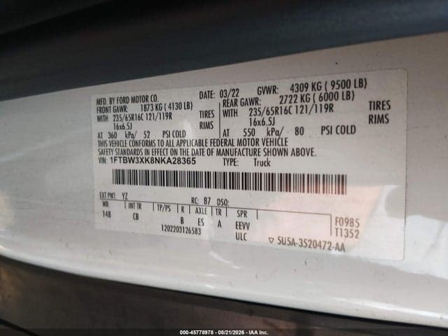 2022 FORD E-TRANSIT-350 CARGO VAN 9