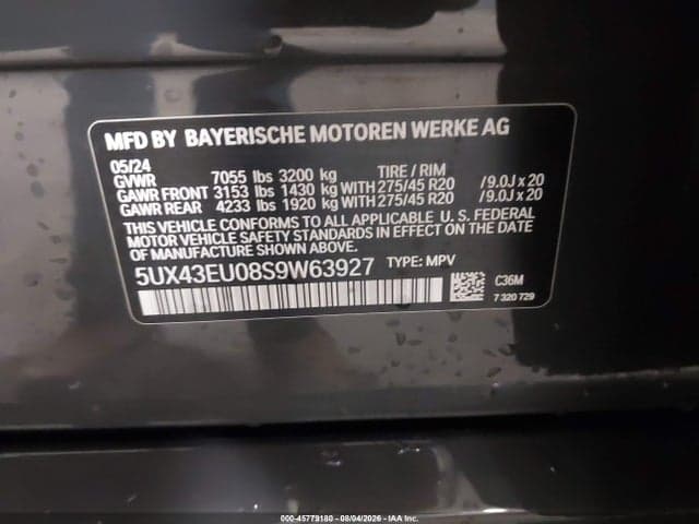 2025 BMW X5 PHEV XDRIVE50E 9