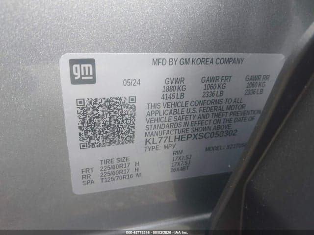 2025 CHEVROLET TRAX FWD LT 9